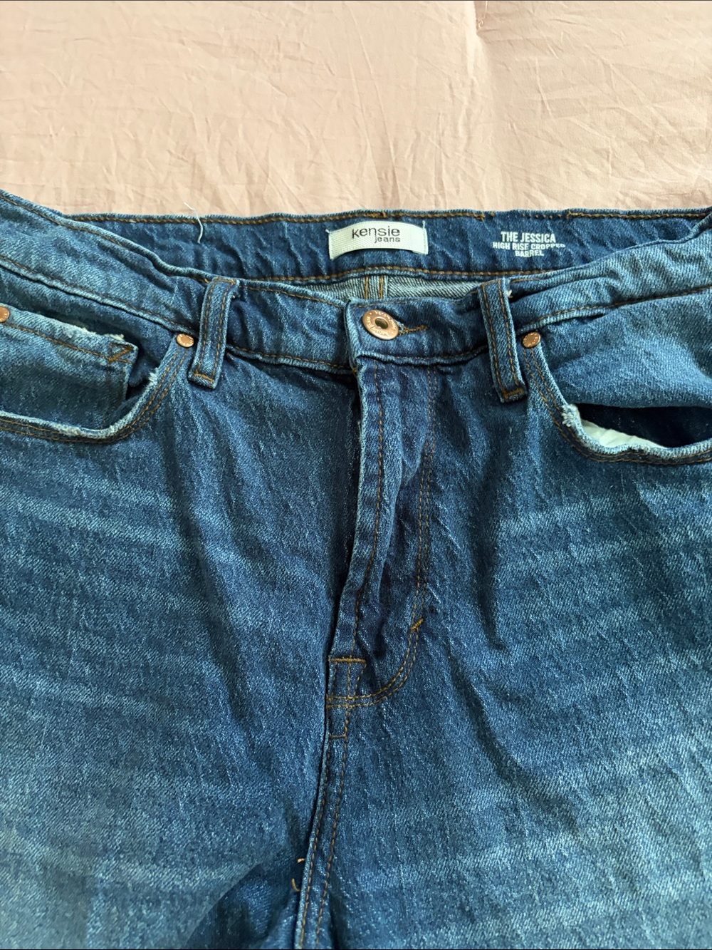 Kensie high rise Jessica barrel jeans